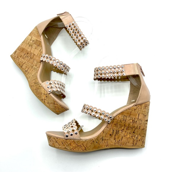 Yellow Box Blush Wedge Sandals - Picture 6 of 14